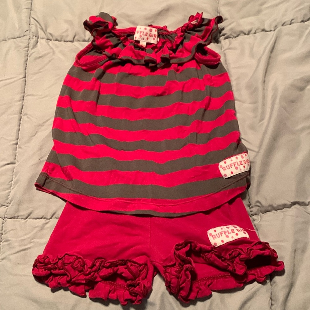 Ruffle Girl two piece set
